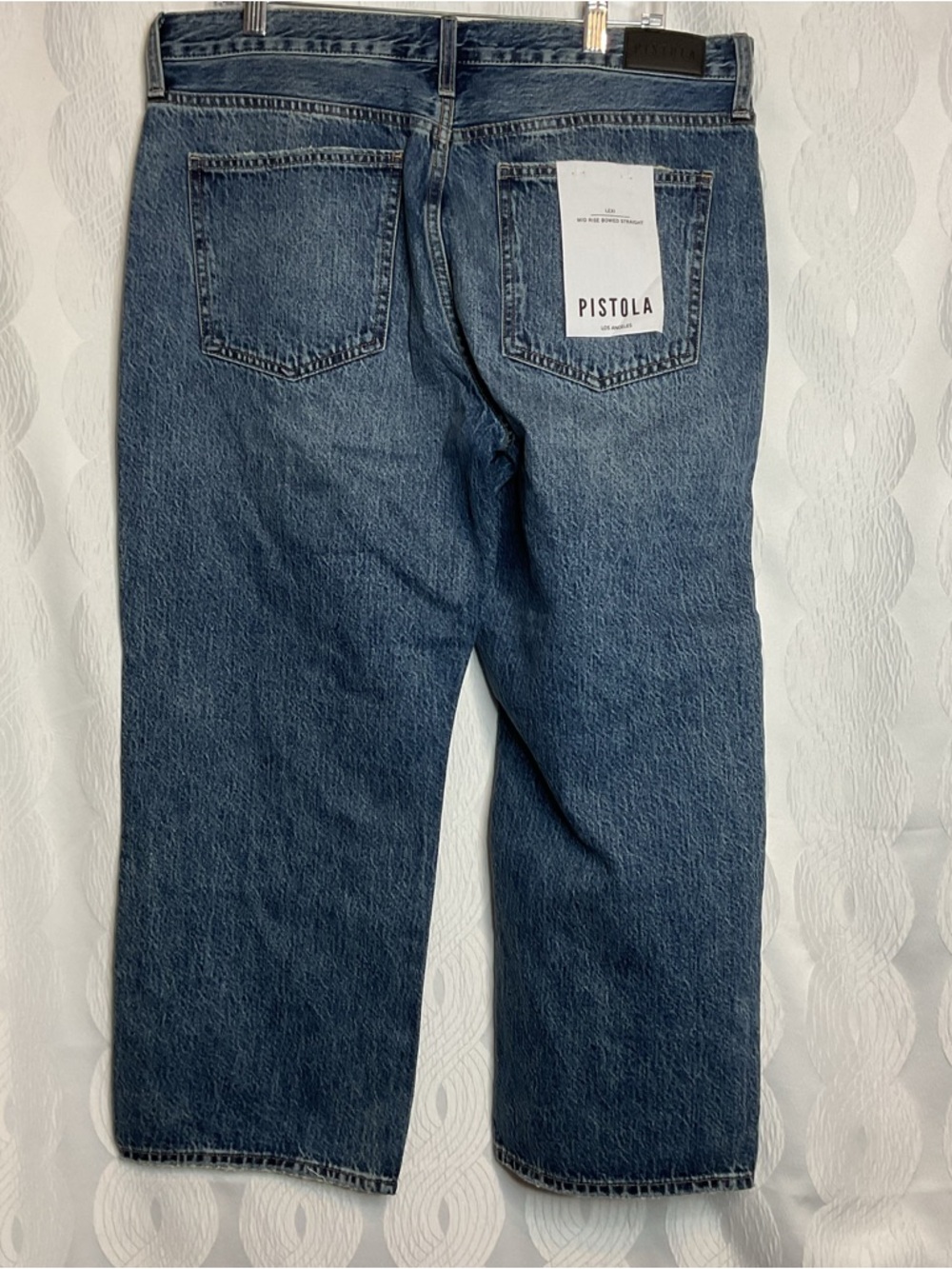 Pistols Lexi mid rise bowed straight jeans 32p nwt